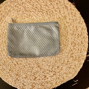 💙 Ipsy Blue and Silver Makeup Bag